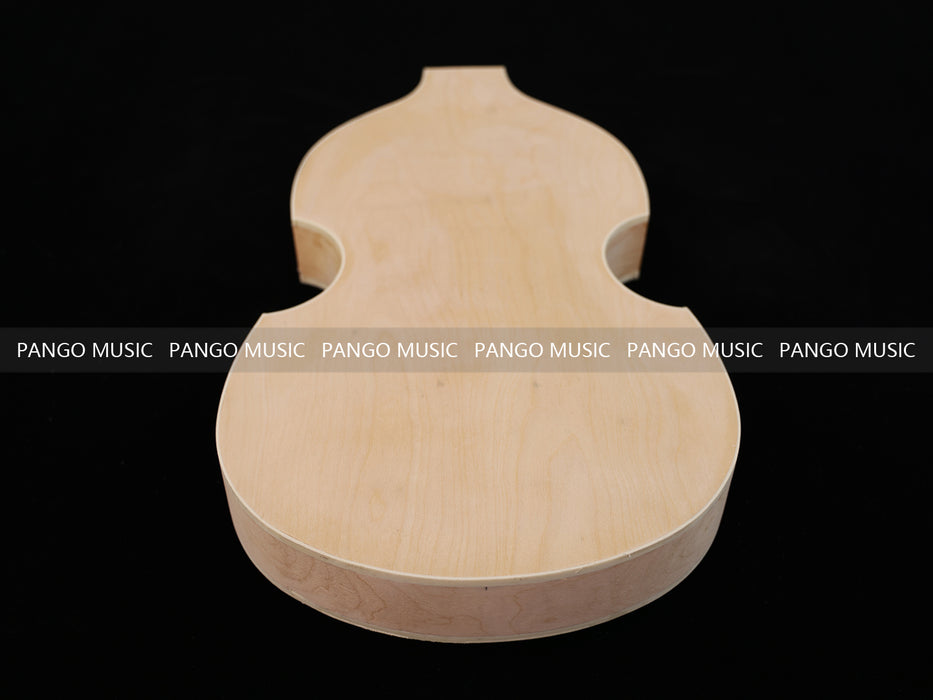 Semi Hollow Violin Style Unfinished Maple DIY Electric Guitar Body (034)