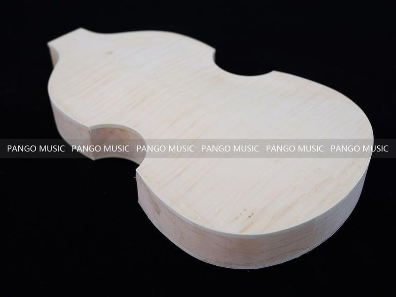Semi Hollow Violin Style Unfinished Maple DIY Electric Guitar Body (036)
