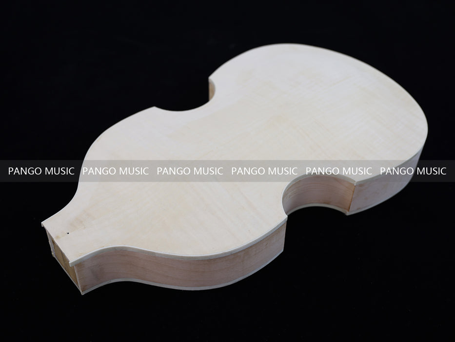 Semi Hollow Violin Style Unfinished Maple DIY Electric Guitar Body (034)