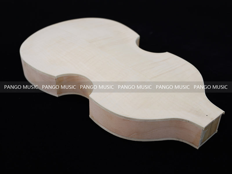 Semi Hollow Violin Style Unfinished Maple DIY Electric Guitar Body (034)