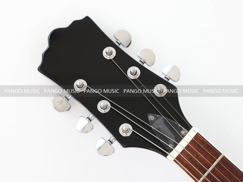 Semi Hollow Body ES-335 Style Burgundy Finish Electric Guitar (PHY-159)