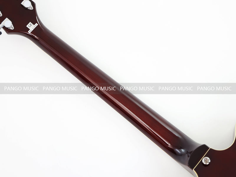 Semi Hollow Body ES-335 Style Burgundy Finish Electric Guitar (PHY-159)