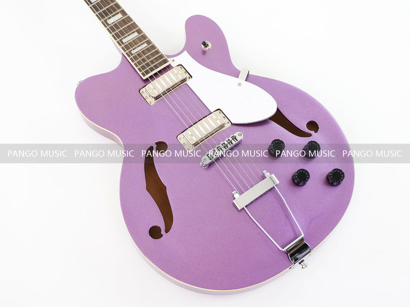 Semi-Hollow Body ES-335 Style Sparkling Electric Guitar (PHY-155)
