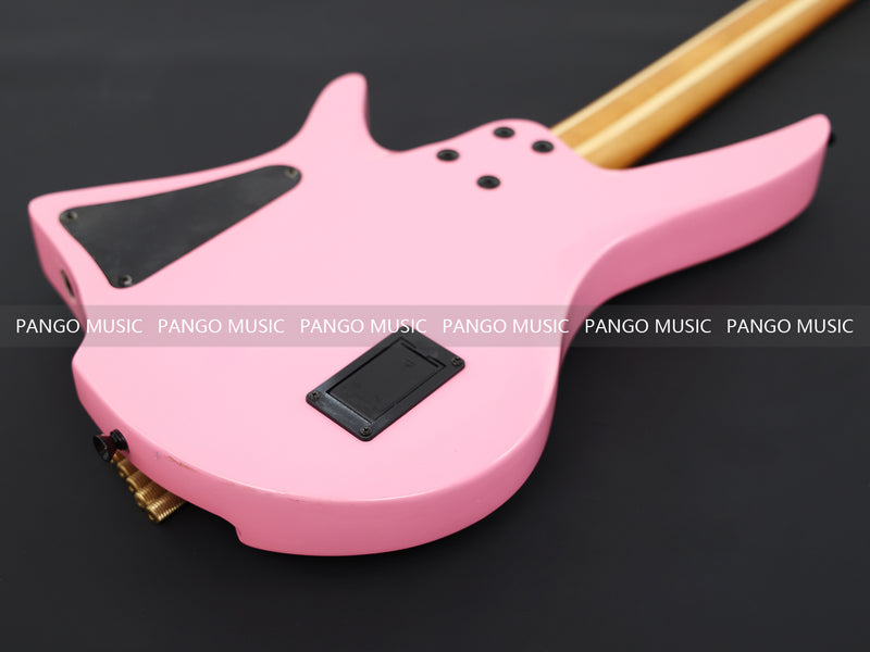 Slanted Frets Roasted Maple Neck Headless Electric Guitar with Active Electronics (PWT-1996X)