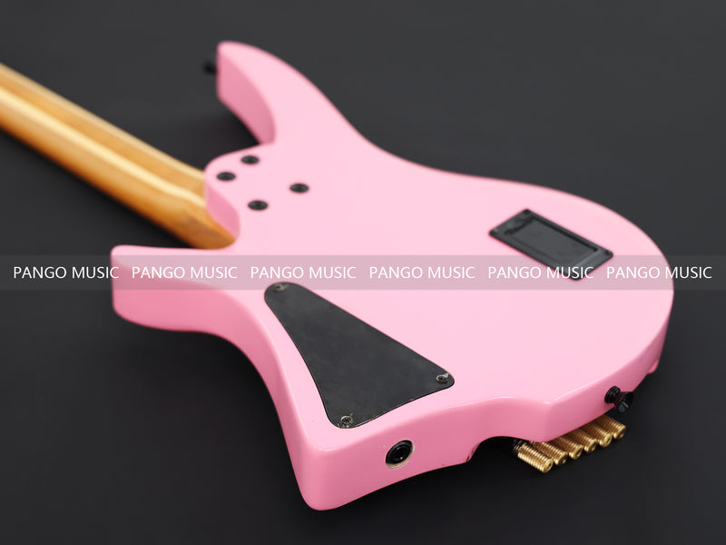 Slanted Frets Roasted Maple Neck Headless Electric Guitar with Active Electronics (PWT-1996X)