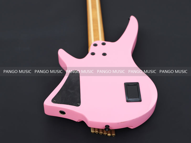 Slanted Frets Roasted Maple Neck Headless Electric Guitar with Active Electronics (PWT-1996X)