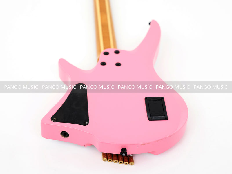 Slanted Frets Roasted Maple Neck Headless Electric Guitar with Active Electronics (PWT-1996X)