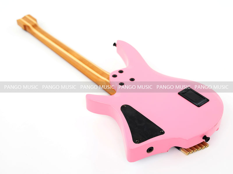 Slanted Frets Roasted Maple Neck Headless Electric Guitar with Active Electronics (PWT-1996X)