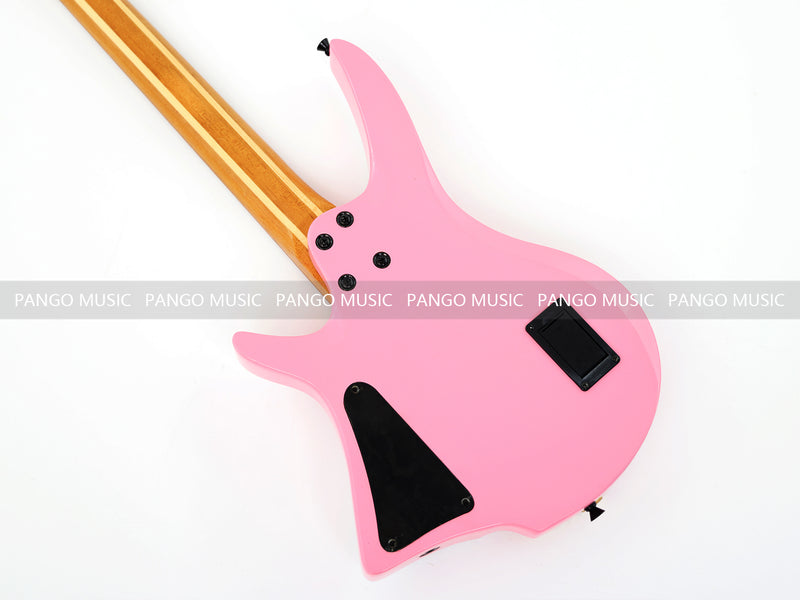 Slanted Frets Roasted Maple Neck Headless Electric Guitar with Active Electronics (PWT-1996X)