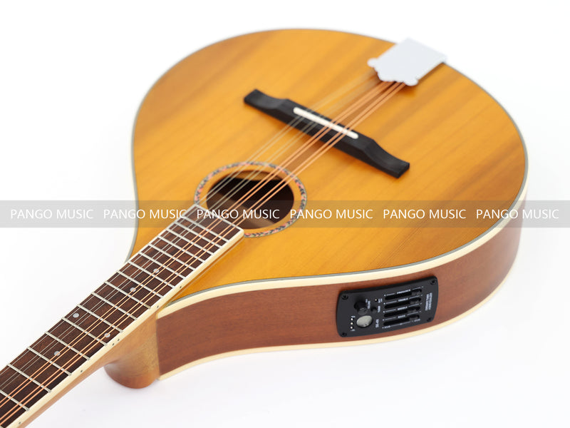 Solid Red Pine Top, 512mm Scale Length – Built-in EQ Bouzouki (PBZ-004X)