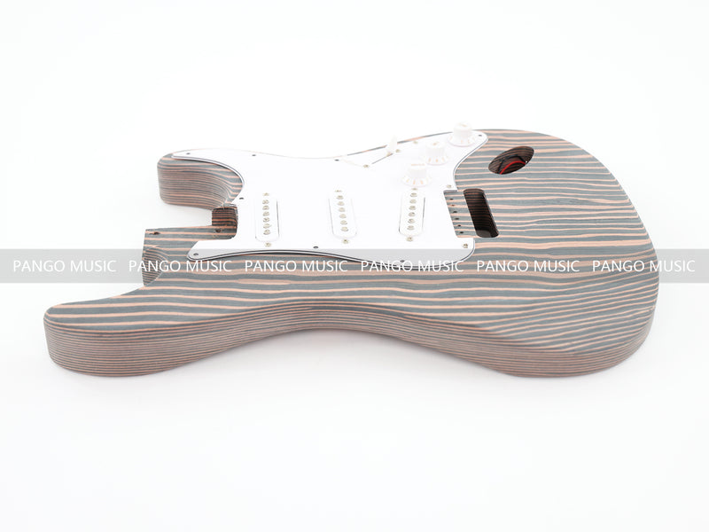 All Zebrawood ST-Style DIY Electric Guitar Kit (PST-527)