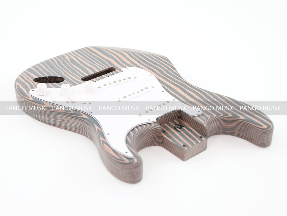 Solid Zebrawood Style DIY Electric Guitar Kit (PST-527F, Flash Sale, Fast & Free Shipping, No Taxes)