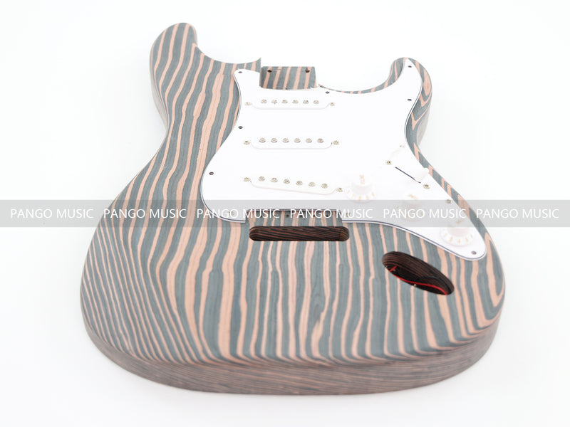 All Zebrawood ST-Style DIY Electric Guitar Kit (PST-527)