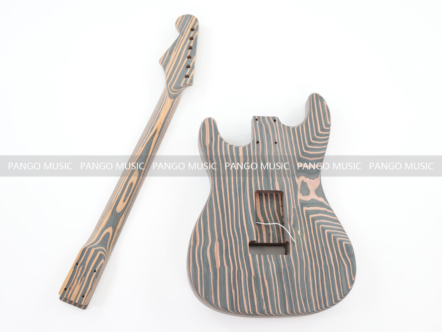 All Zebrawood ST-Style DIY Electric Guitar Kit (PST-527) — Guitar