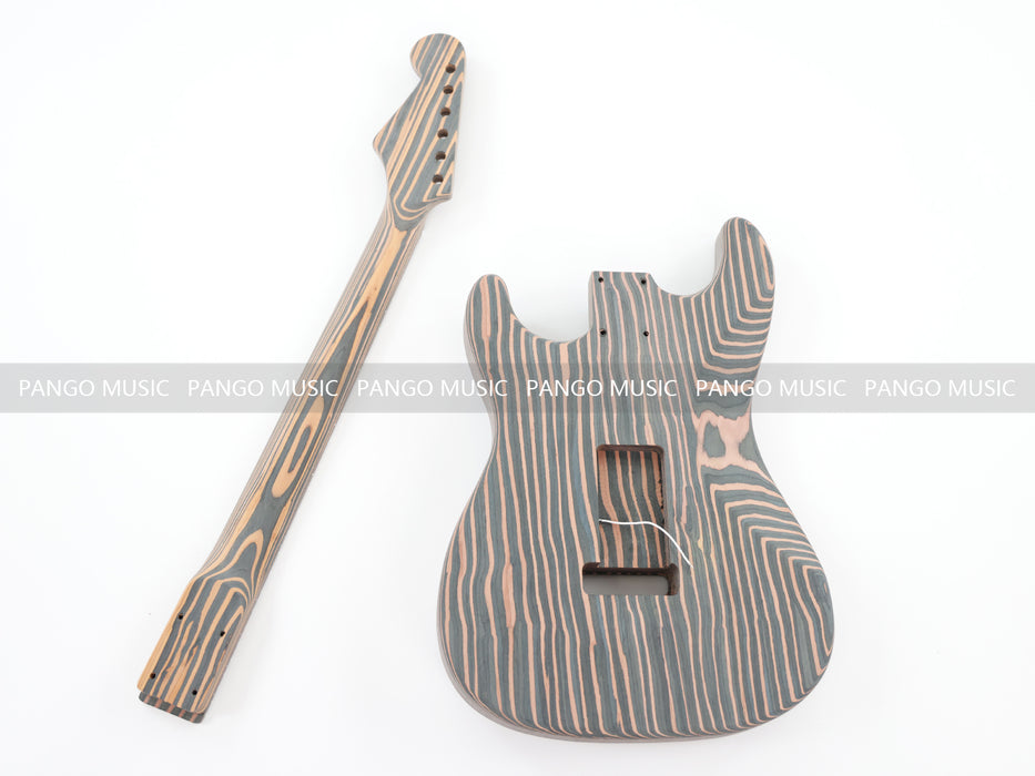 Solid Zebrawood Style DIY Electric Guitar Kit (PST-527F, Flash Sale, Fast & Free Shipping, No Taxes)
