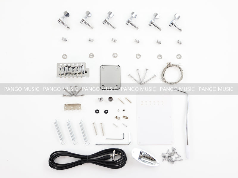 All Zebrawood ST-Style DIY Electric Guitar Kit (PST-527)