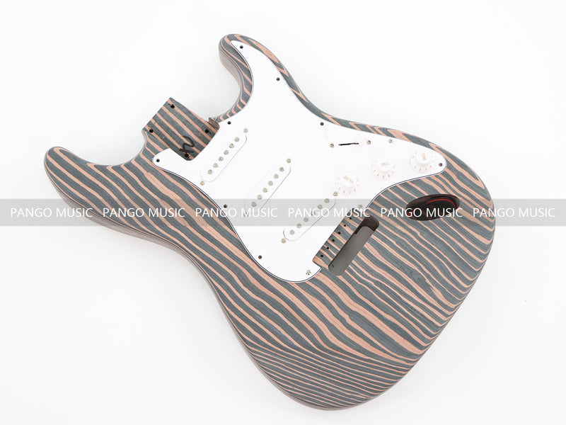 All Zebrawood ST-Style DIY Electric Guitar Kit (PST-527)