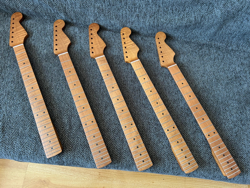 Standard 60S Roasted Flamed Maple ST Style Electric Guitar Neck (2028)