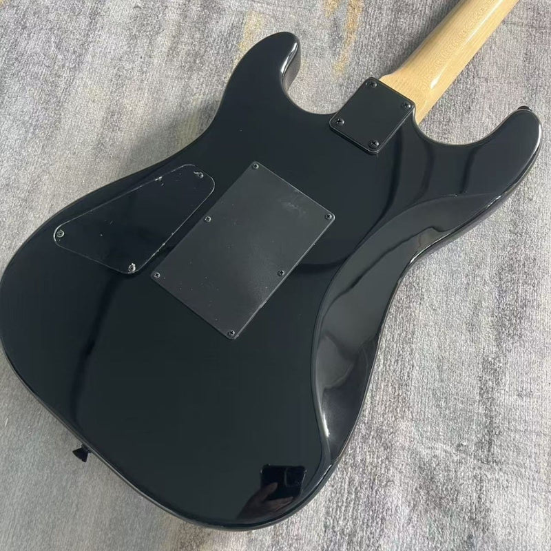 Super Strat Style Electric Guitar with Gloss Graphic Finish & Double Locking Tremolo(LRG-088)