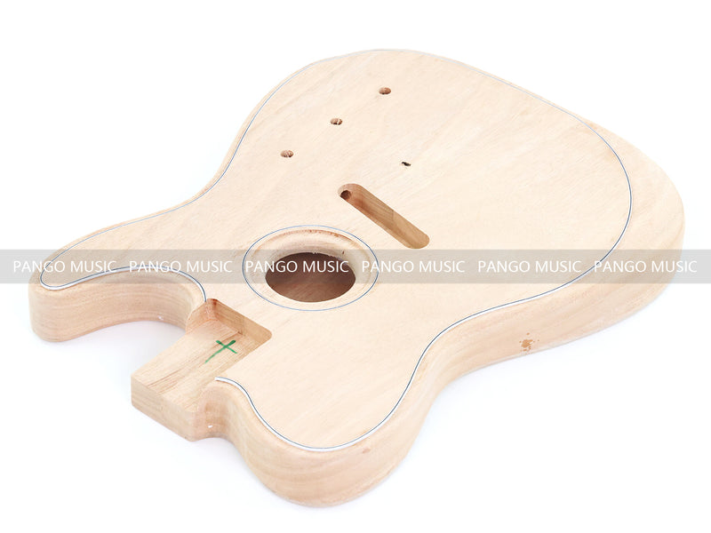 Tele Style Hollow Body DIY Acoustic-Electric Guitar Kit with Maple Top(PTL-051)