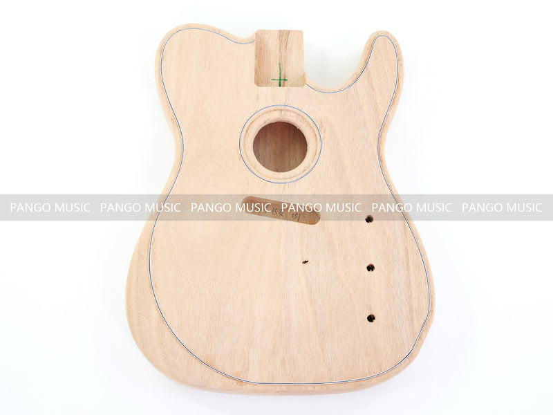Tele Style Hollow Body DIY Acoustic-Electric Guitar Kit with Maple Top(PTL-051)