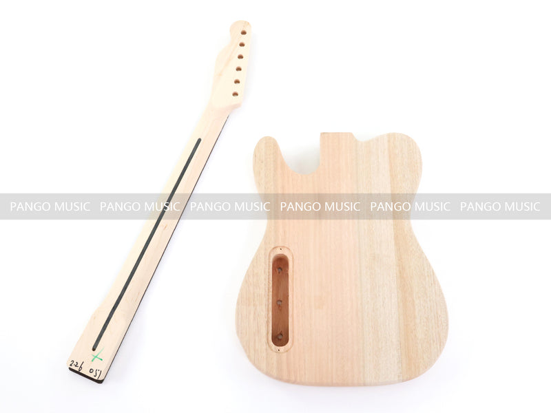 Tele Style Hollow Body DIY Acoustic-Electric Guitar Kit with Maple Top(PTL-051)