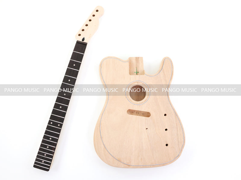 Tele Style Hollow Body DIY Acoustic-Electric Guitar Kit with Maple Top(PTL-051)