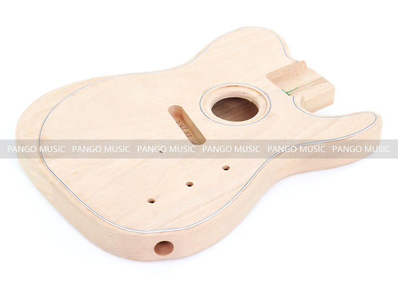 Tele Style Hollow Body DIY Acoustic-Electric Guitar Kit with Maple Top(PTL-051)