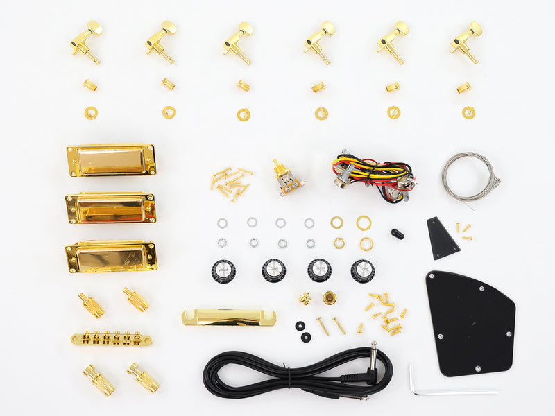 The Hardware of PFB-511 Electric Guitar Kit (PFB-511H)