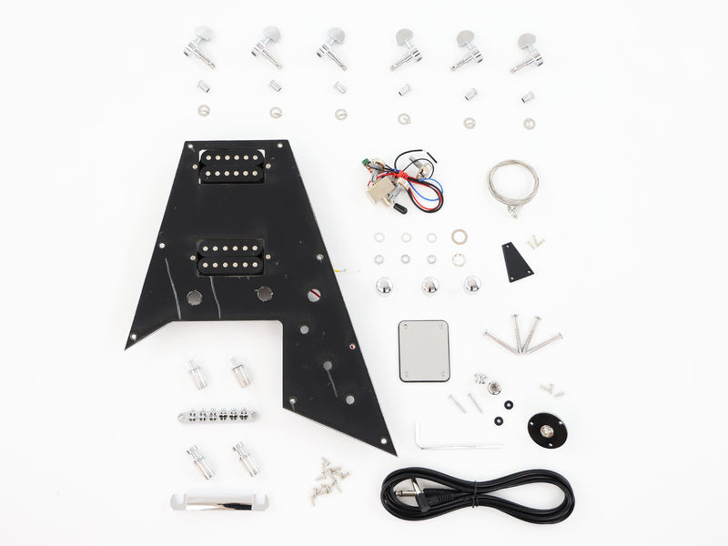 The Hardware of PFV-074 Electric Guitar Kit (PFV-074H)