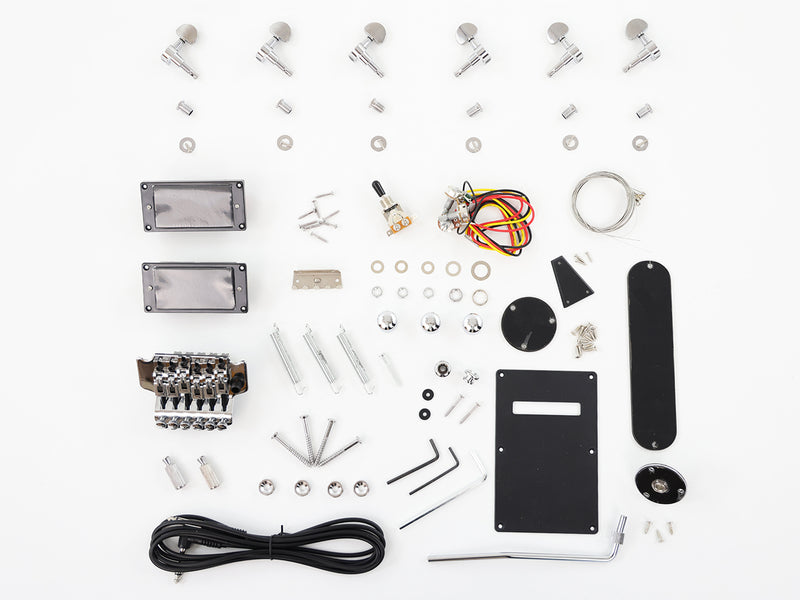 The Hardware of PYX-011 Electric Guitar Kit (PYX-011H)