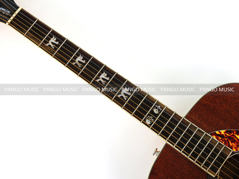 Tim Armstrong Hellcat Style 40 inch Solid Mahogany Top Acoustic Guitar (LE-553, Limited Edition)