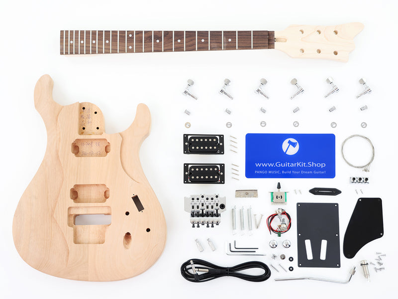 Time Machine DIY Electric Guitar Kit with Floyd Rose Style Tremolo (PTM-070-02)
