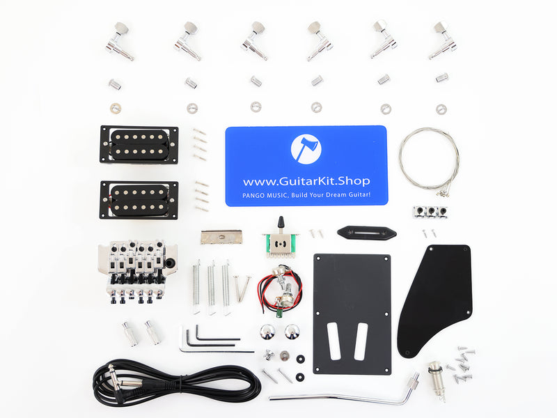 Time Machine DIY Electric Guitar Kit with Floyd Rose Style Tremolo (PTM-070-02)