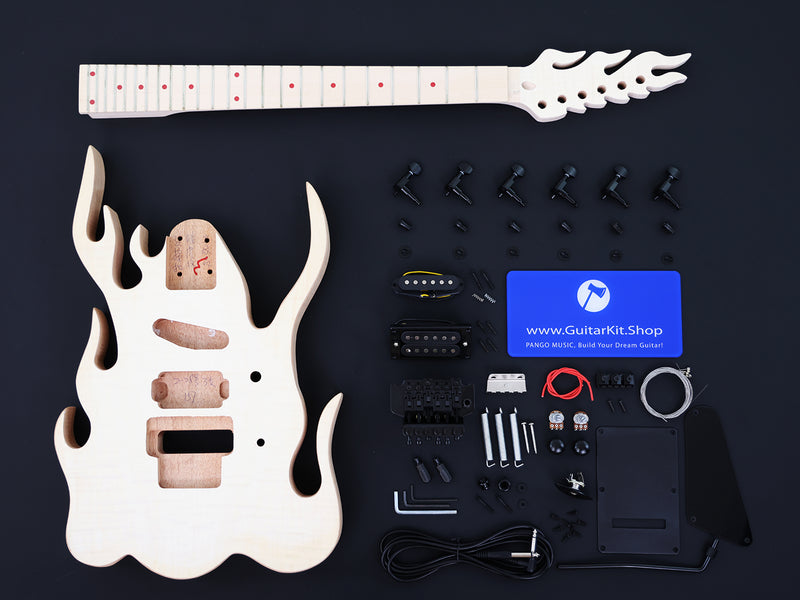 Time Machine Series Fire DIY Electric Guitar Kit (PTM-158)