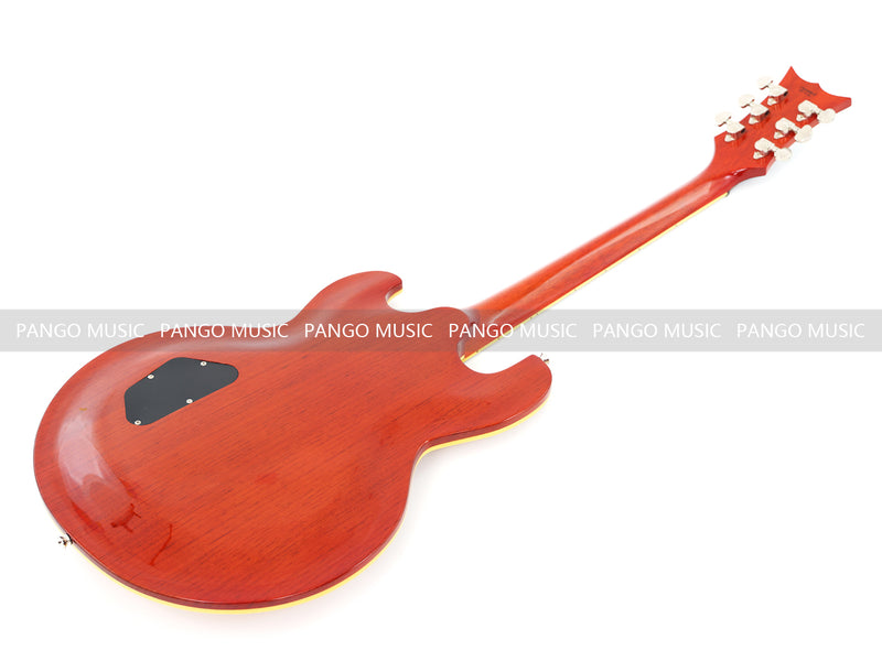 Ultra-thin Body Gold Metallic Finish Electric Guitar (070X)