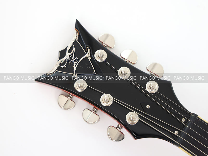 Ultra-thin Body Gold Metallic Finish Electric Guitar (070X)