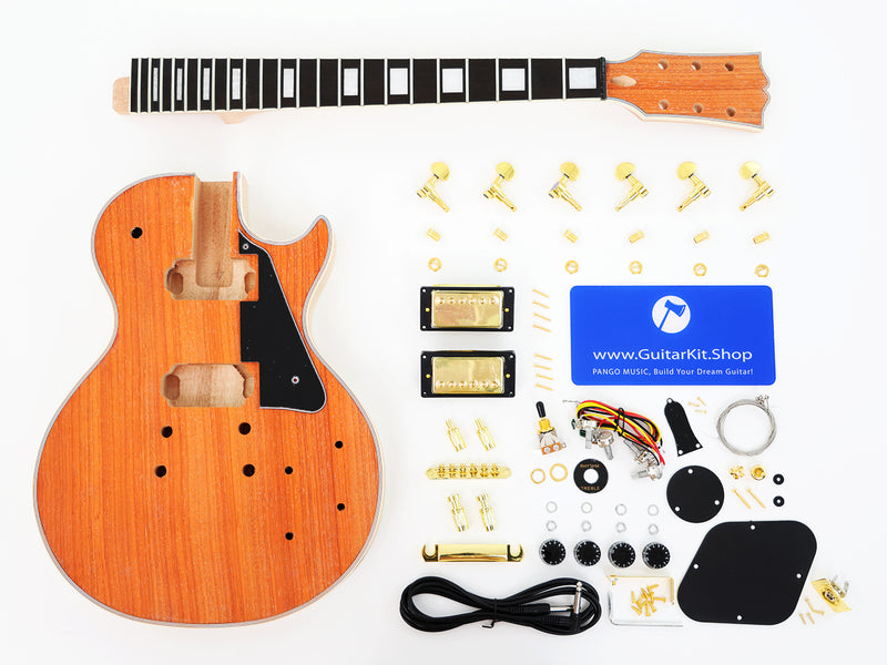 Unique Padou Veneer LP Custom DIY Electric Guitar Kit (CST-950F, Fast Shipping, Tariff-free)