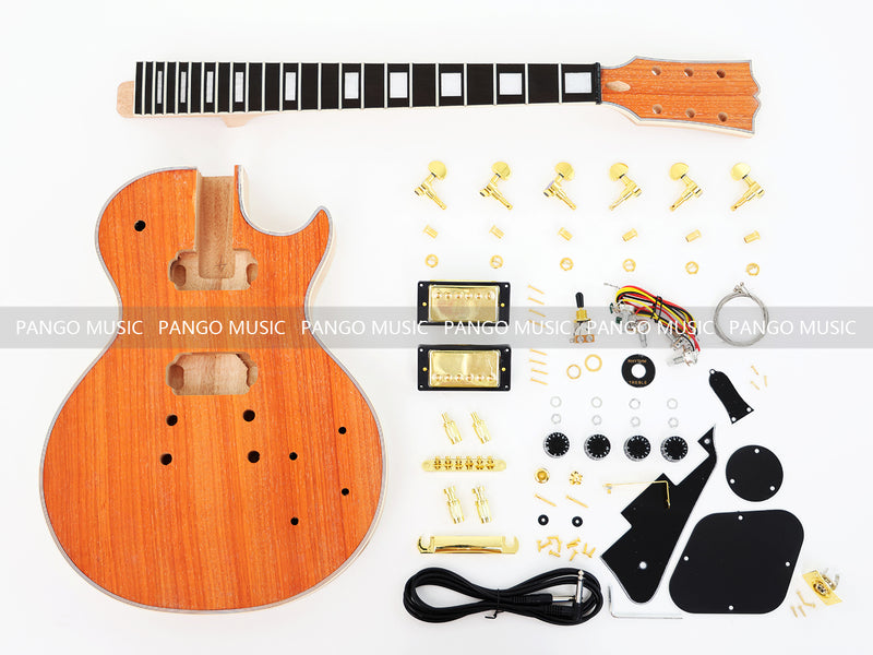 Unique Padou Veneer LP Custom DIY Electric Guitar Kit (CST-950F, Fast Shipping, Tariff-free)