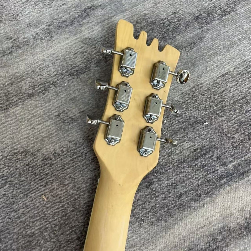 Vintage Relic Cream Offset Body Dual P90 Pickups Electric Guitar (LRG-016)