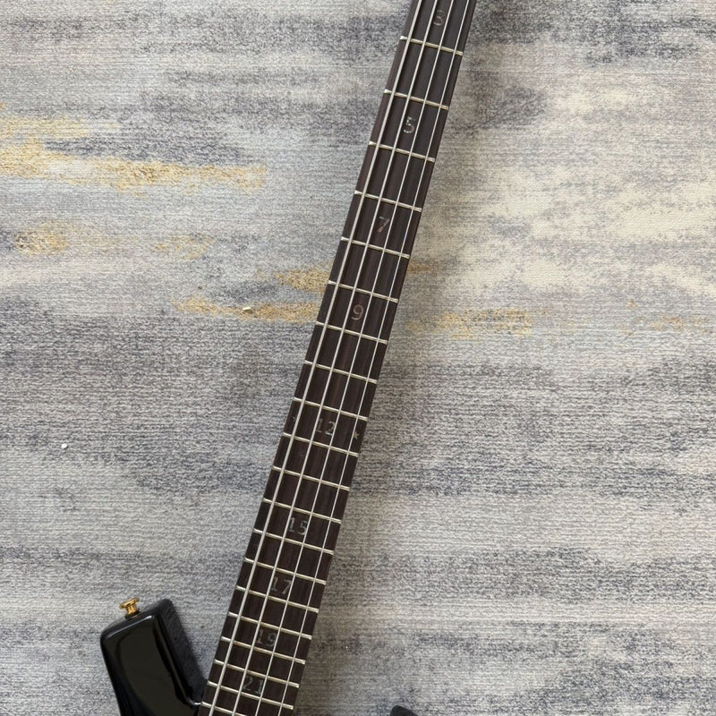 Vulture Shaped Irregular 4 String Gloss Black Electric Bass Guitar (LRG-020)