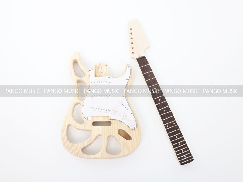 Weight Relief Design Ash Body DIY Electric Guitar Kit (PST-570)