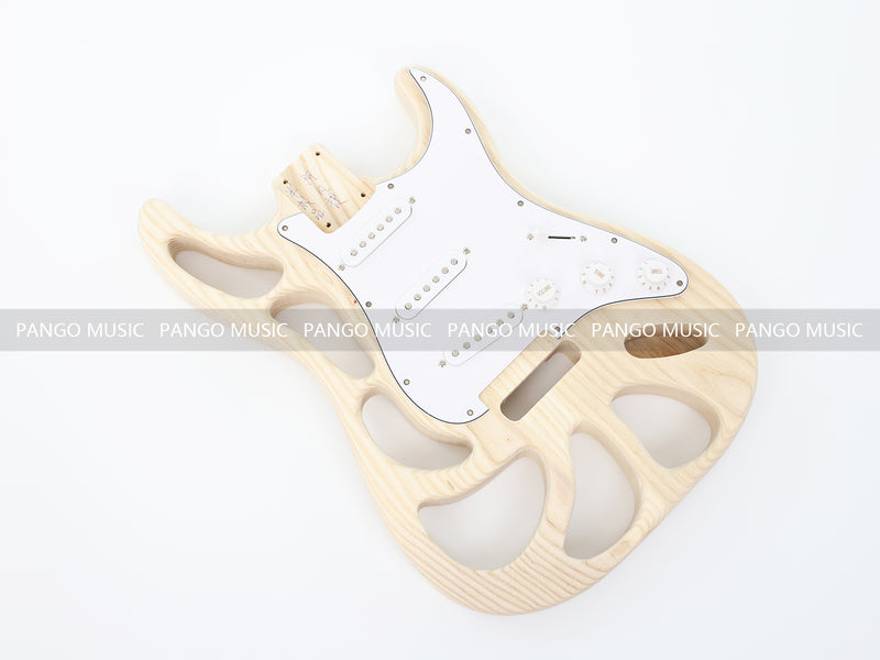 Weight Relief Design Ash Body DIY Electric Guitar Kit (PST-570)