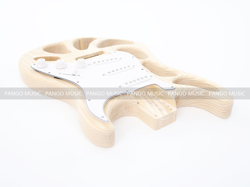 Weight Relief Design Ash Body DIY Electric Guitar Kit (PST-570)