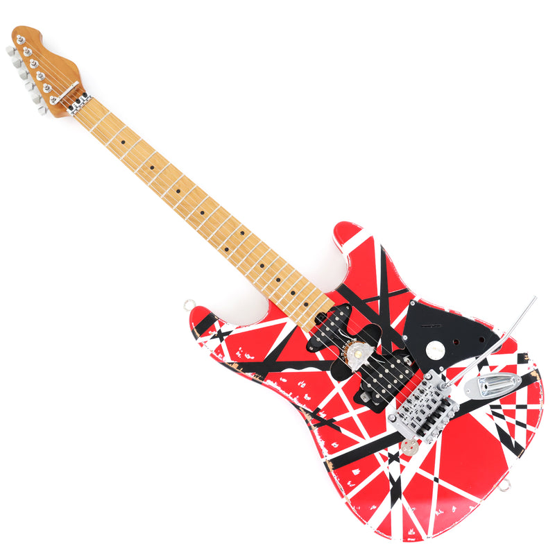 X-ST Series Redesigned Relic ST Style Electric Guitar (ST-1816, Headstock & Stripe Modified)