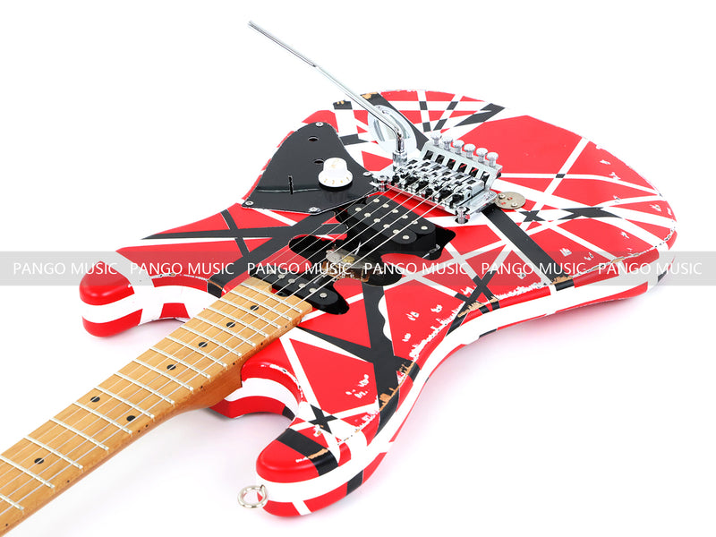 X-ST Series Redesigned Relic ST Style Electric Guitar (ST-1816, Headstock & Stripe Modified)