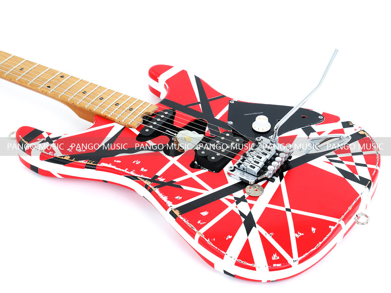 X-ST Series Redesigned Relic ST Style Electric Guitar (ST-1816, Headstock & Stripe Modified)