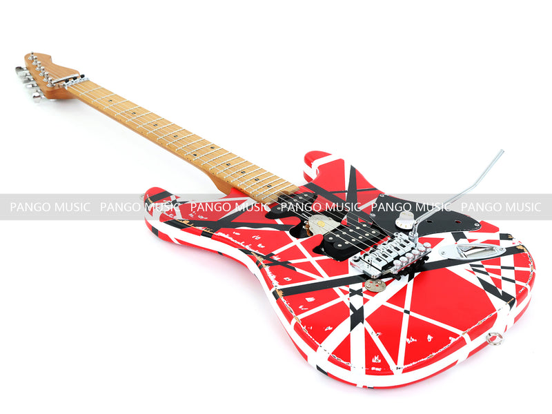 X-ST Series Redesigned Relic ST Style Electric Guitar (ST-1816, Headstock & Stripe Modified)