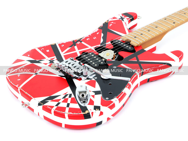 X-ST Series Redesigned Relic ST Style Electric Guitar (ST-1816, Headstock & Stripe Modified)