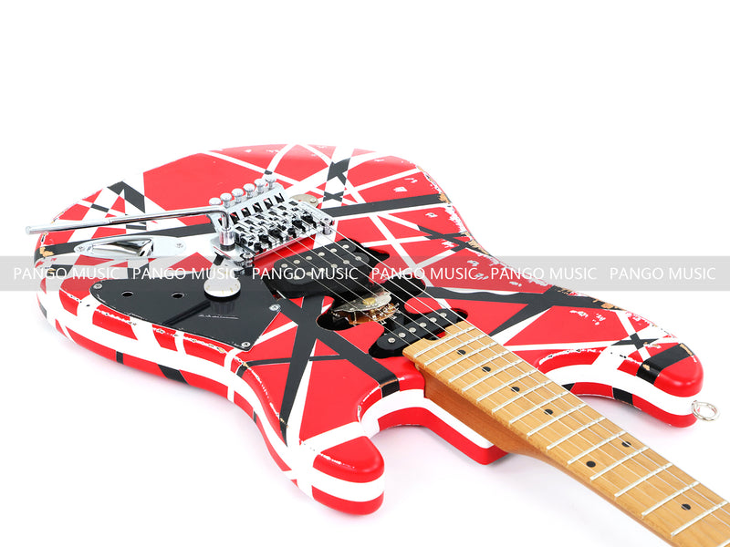 X-ST Series Redesigned Relic ST Style Electric Guitar (ST-1816, Headstock & Stripe Modified)